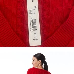 Alice and Olivia v neck crop sweater